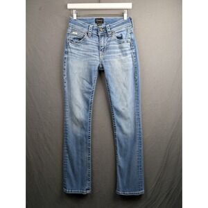 Buckle Men Straight Jeans Light Blue Wash